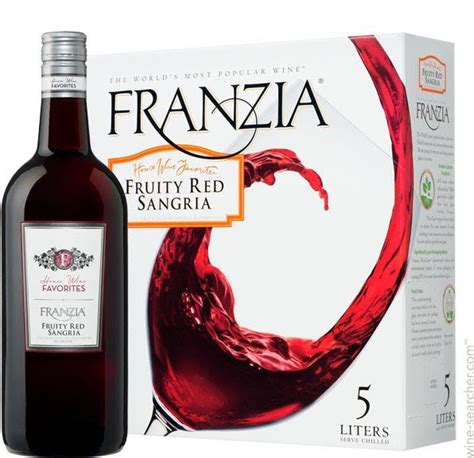 franzia wine alcohol content list